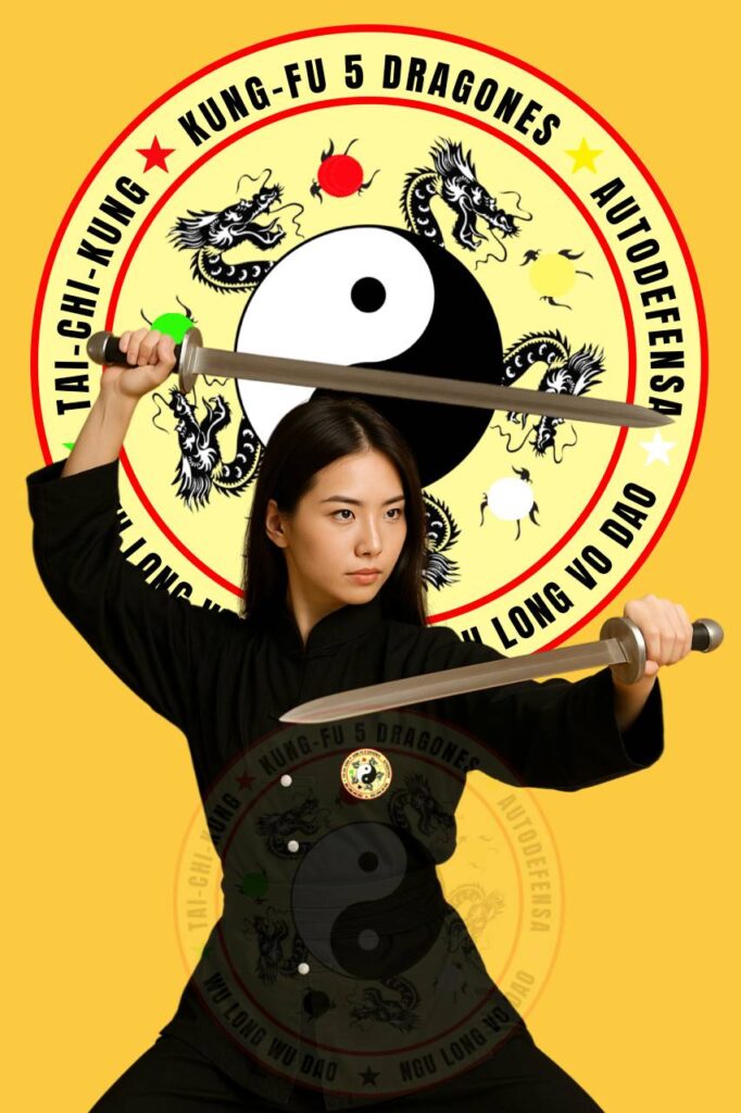 Clases de Kung Fu para Adultos en Sabadell - Técnicas con armas marciales