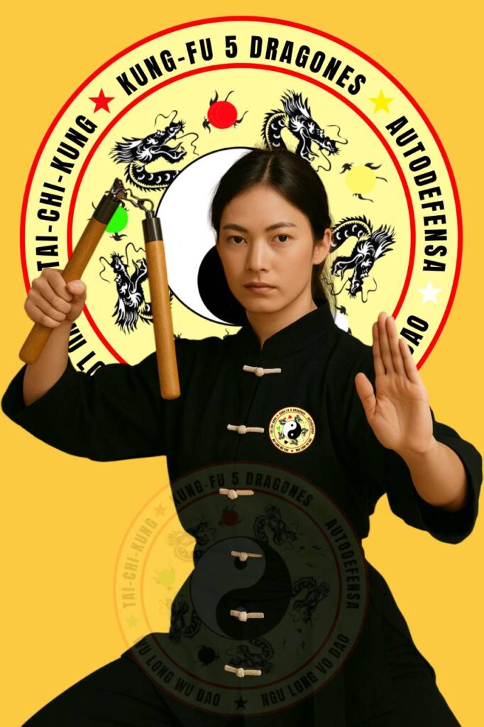 Clases de Kung Fu para Jóvenes en Sabadell - Nunchaku